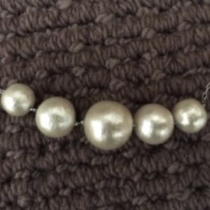 new 5 cotton pearl necklace